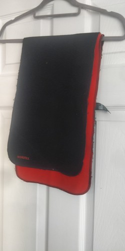 Black red fleece wool neck - black,