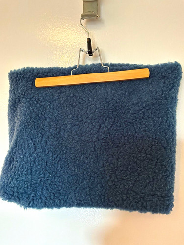 Women blue fleece plaid - blue,