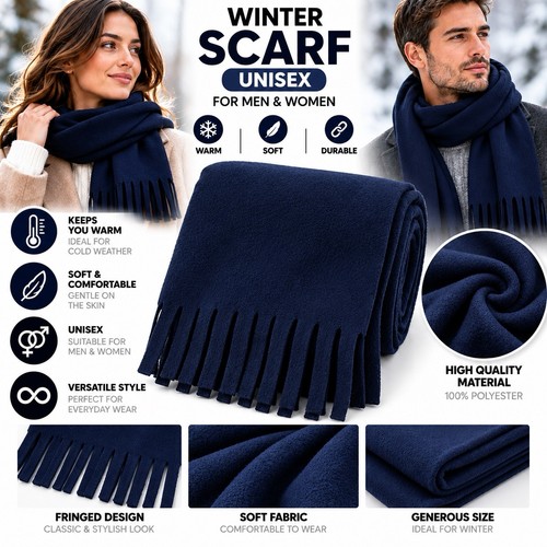 Unisex winter navy - unisex, fleece