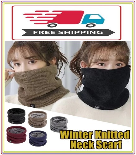 Winter knitted neck scarf warm - winter,