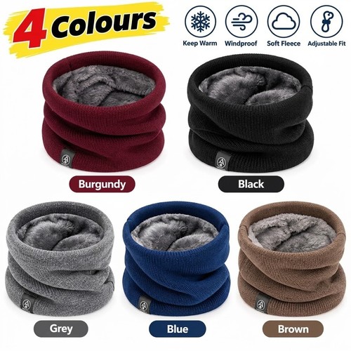 Neck warmer scarf - soft, double