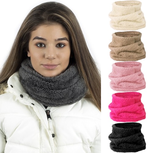 Warm teddy fur neckwarmer - warm,