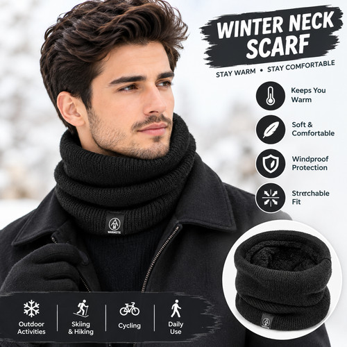 Unisex winter neck warmer - neck,
