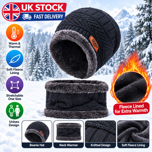 Winter beanie hat scarf set - winter,