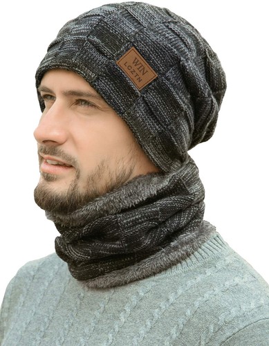 Mens winter beanie hat - beanie,