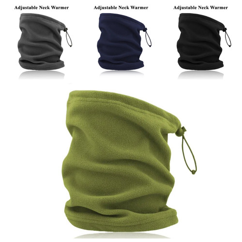 Neck warmer fleece black - neck,