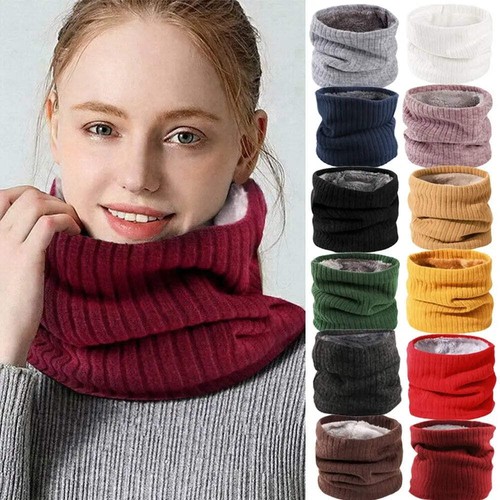 Fleece lined scarf thermal - lined,